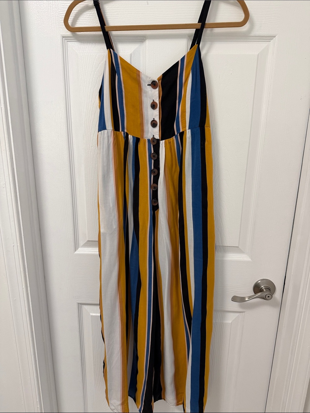 Urban Outfitters Tootsie Vertical Stripe Jumpsuit - size Medium